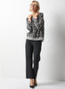 Zaket & Plover Zaket & Plover - Wild Side Sweater - Grey available at The Good Life Boutique