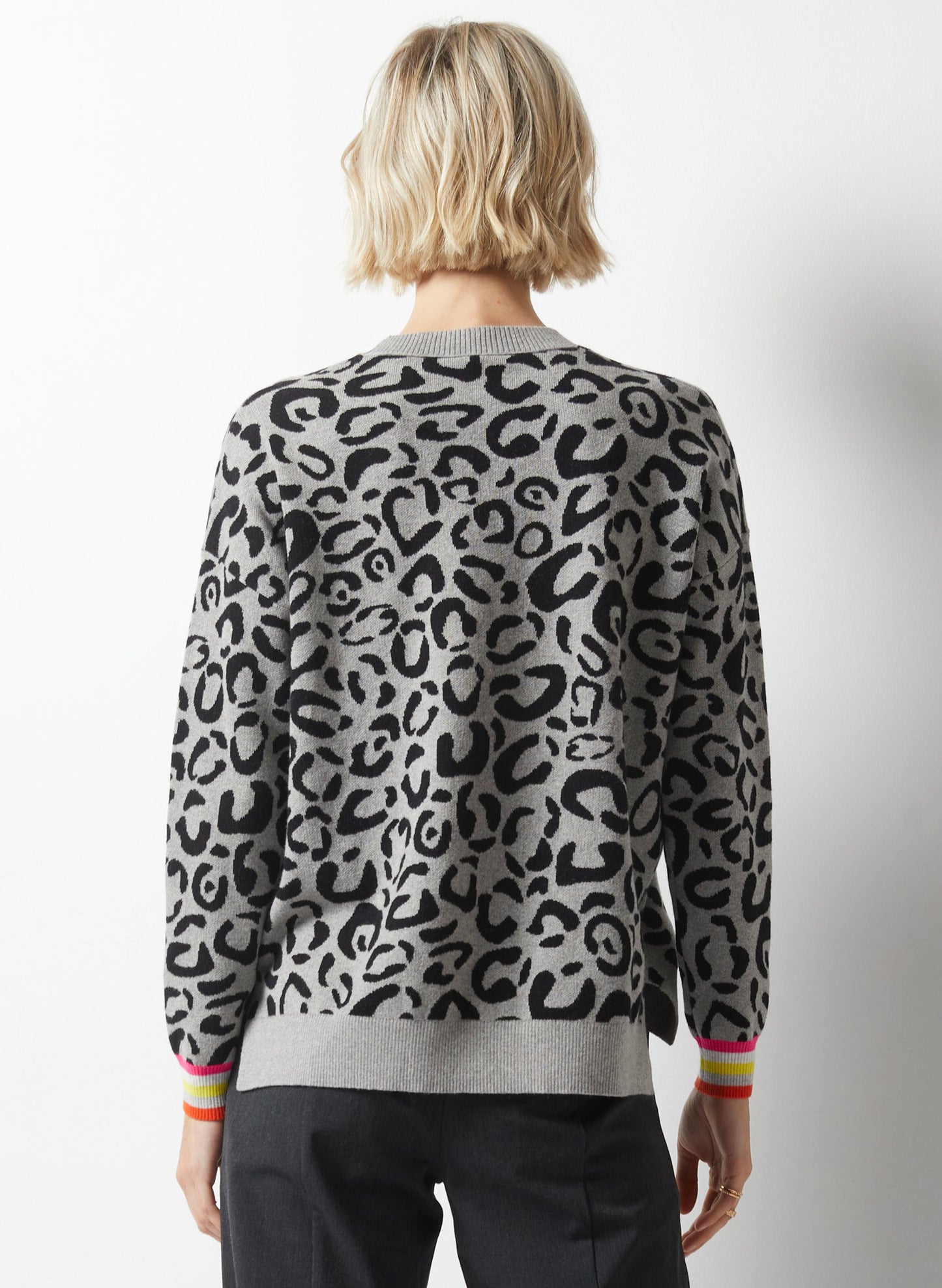 Zaket & Plover Zaket & Plover - Wild Side Sweater - Grey available at The Good Life Boutique