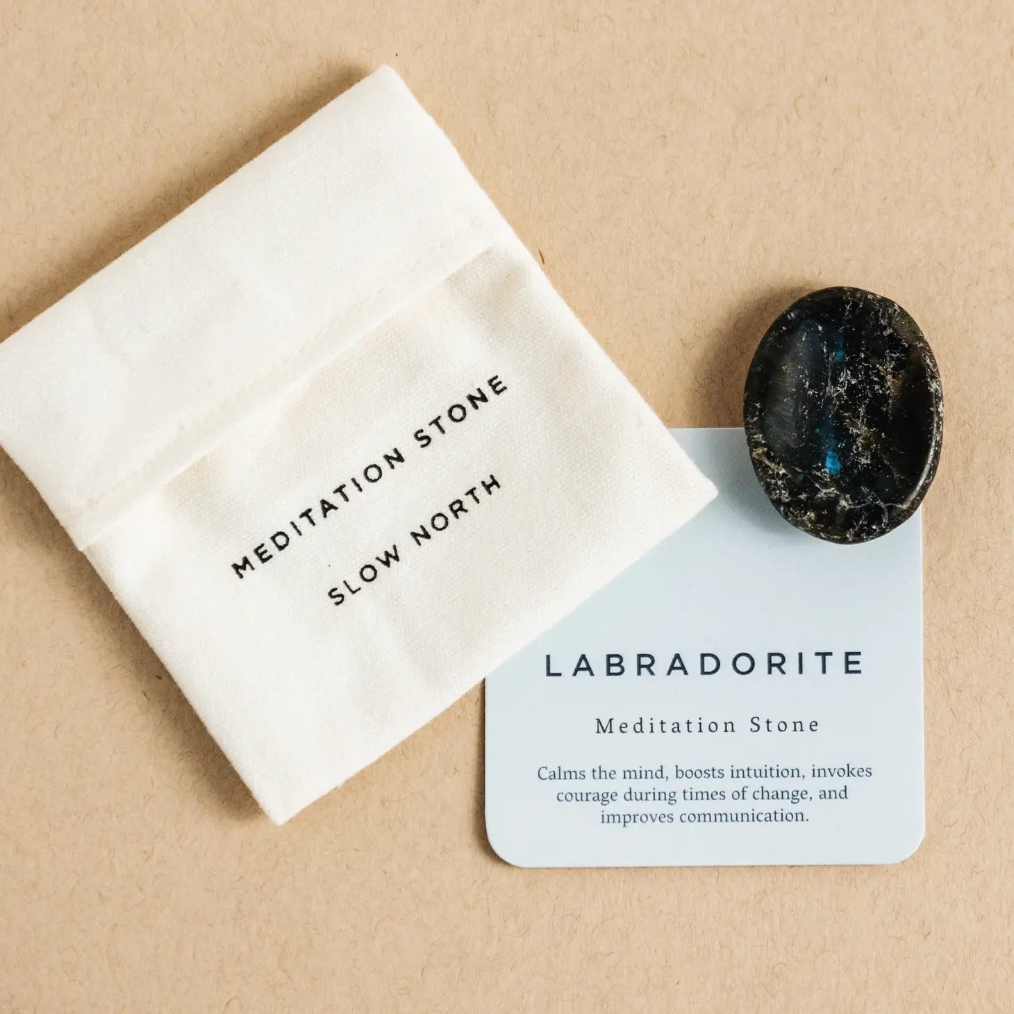 Slow North Labradorite - Meditation Stone available at The Good Life Boutique