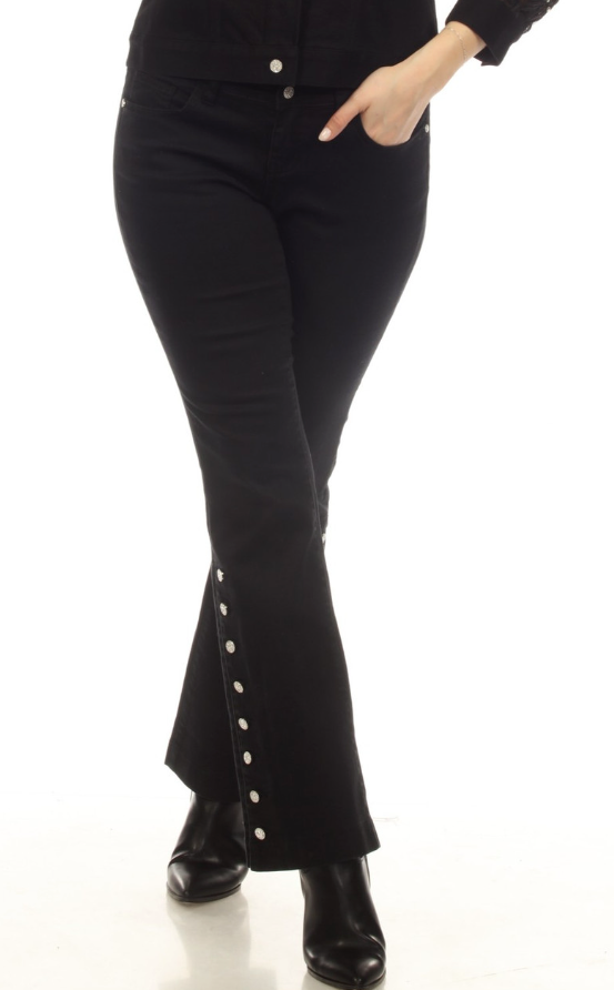 A.Z.I. Jeans A.Z.I. - Patti Denim Jeans - Black available at The Good Life Boutique