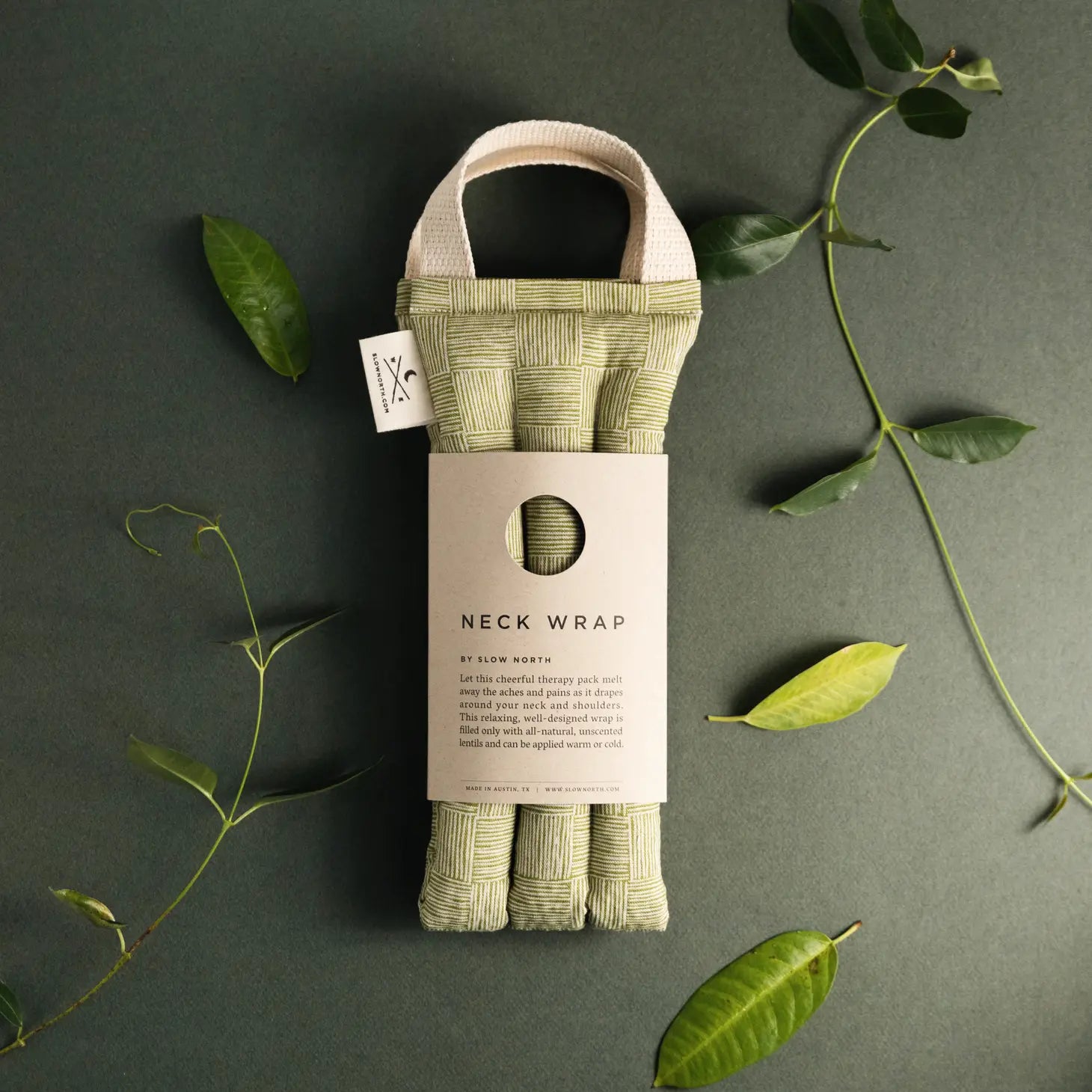 Slow North Neck Wrap Therapy Pack - Greenhouse available at The Good Life Boutique