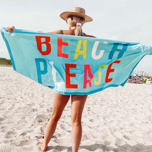 Katydid Beach Please Quick Dry Beach Towel available at The Good Life Boutique