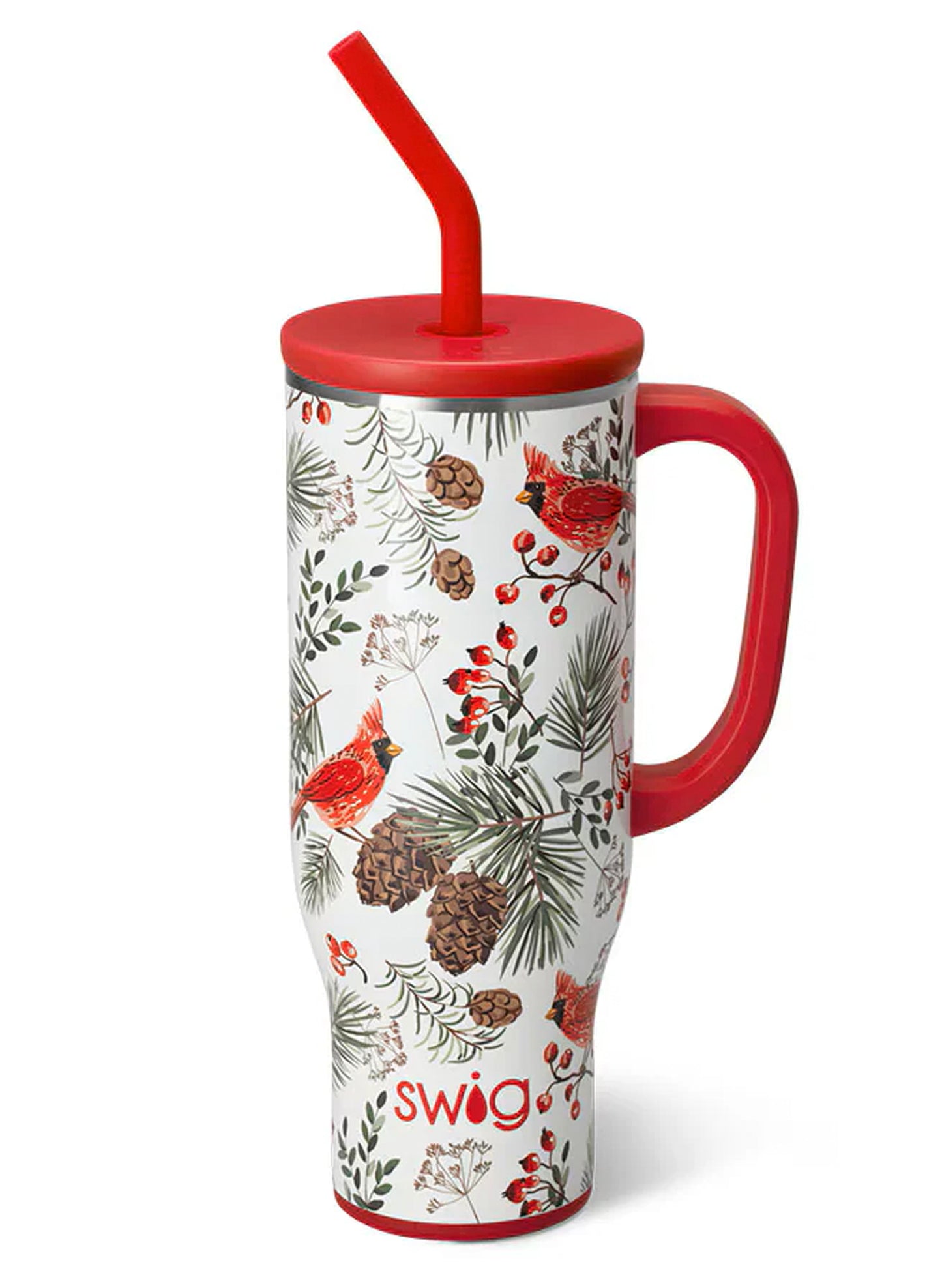 Swig Life Winter Cardinals Mega Mug 30oz available at The Good Life Boutique
