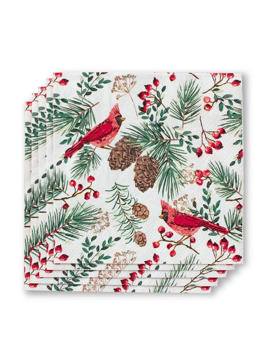 Swig - Winter Cardinals Cocktail Napkins