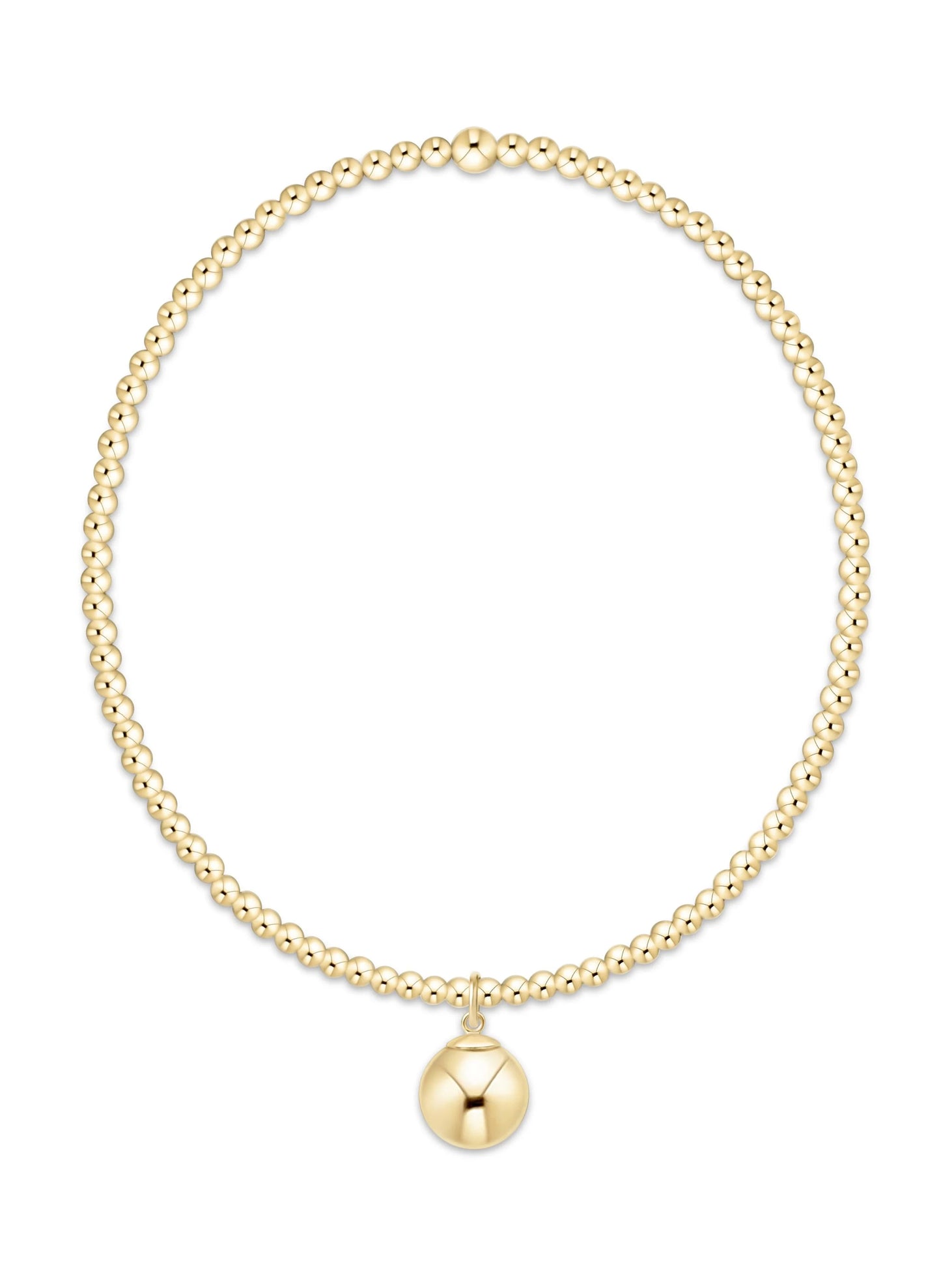 enewton design Enewton - Classic Mixed Metal 2mm Bracelet - Classic Gold 8mm Charm available at The Good Life Boutique