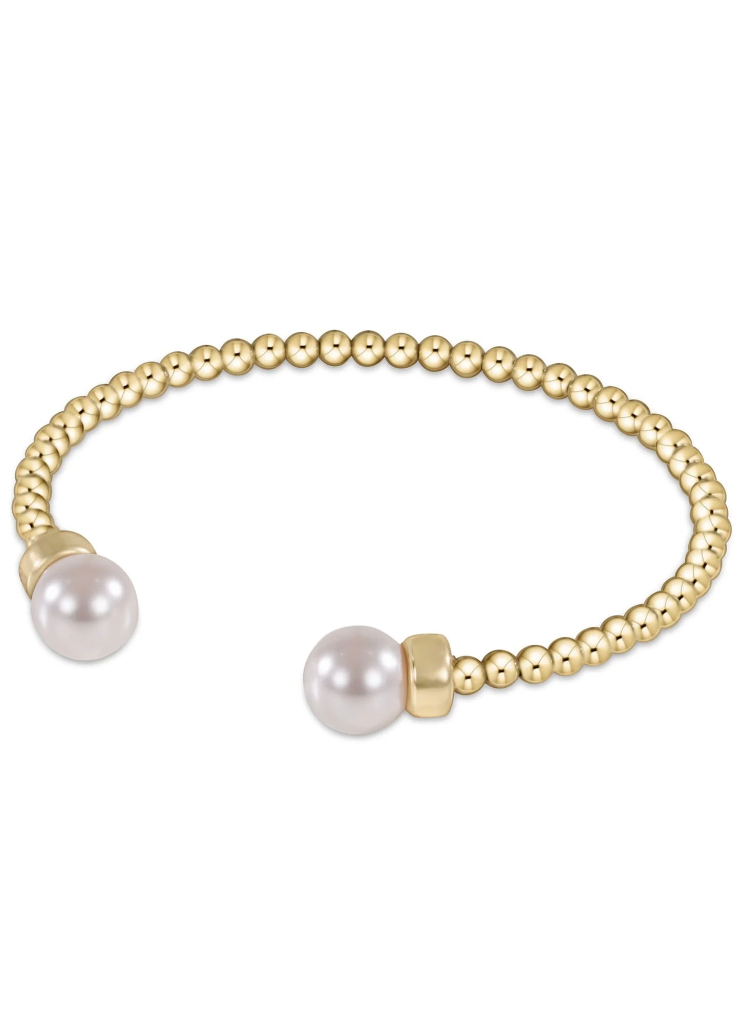 Enewton - Classic Gold 3mm Bead Cuff - Pearl