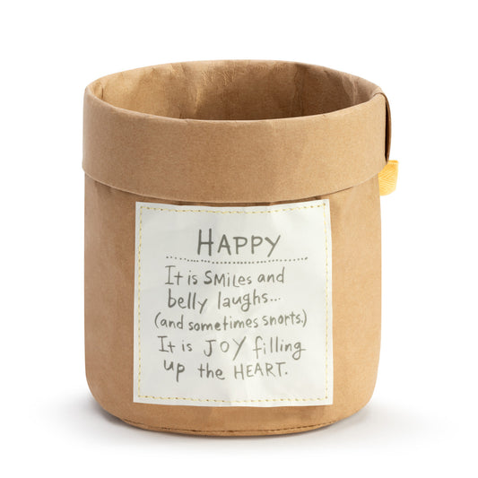 Demdaco Plant Kindness Planter Bag - Happy available at The Good Life Boutique