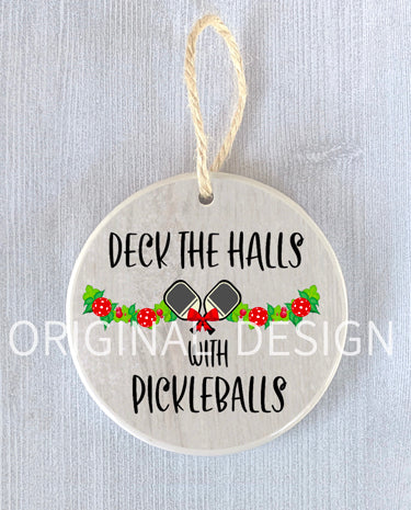 Peppercorn Princess Handmade Ornament - Deck the Halls PickleBalls available at The Good Life Boutique