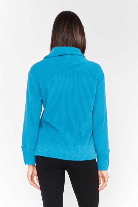 Dolcezza Inc. Dolcezza - Knit Pullover - Teal available at The Good Life Boutique