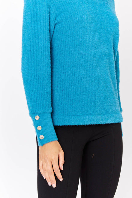 Dolcezza Inc. Dolcezza - Knit Pullover - Teal available at The Good Life Boutique