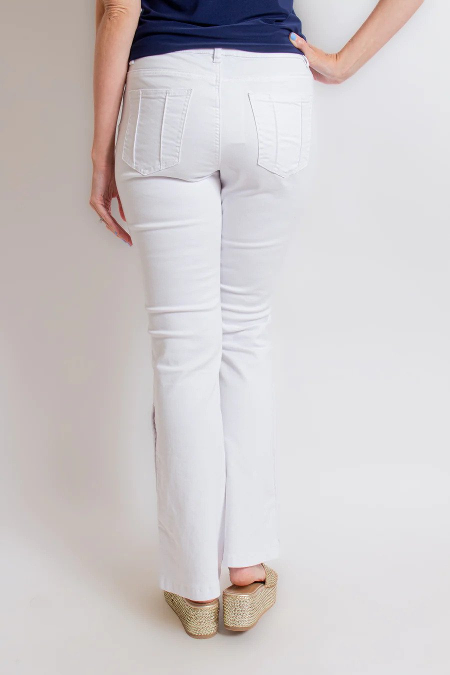 A.Z.I. Jeans A.Z.I. - Patti Denim Jeans - White available at The Good Life Boutique