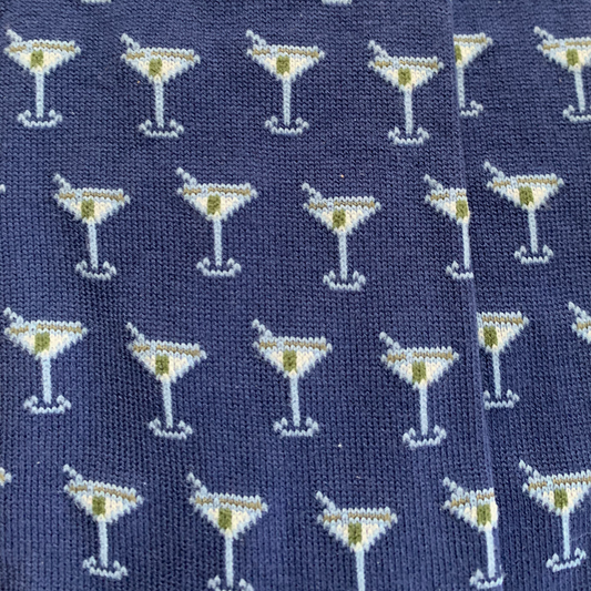 Lazyjack Press Shaken Not Stirred Socks available at The Good Life Boutique