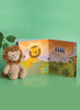 Mud Pie Lion Book With Plush available at The Good Life Boutique