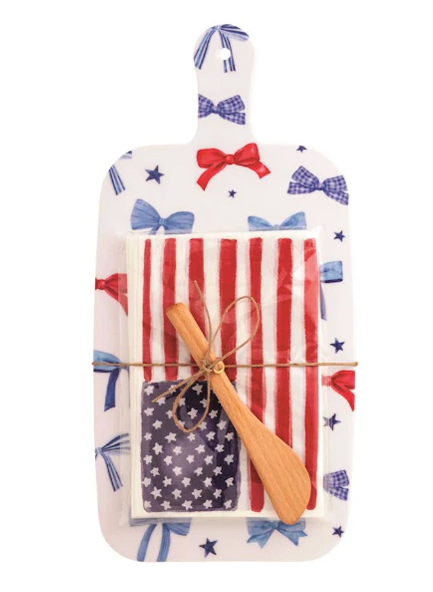 Mud Pie Americana Melamine Boards - Flag Napkin available at The Good Life Boutique
