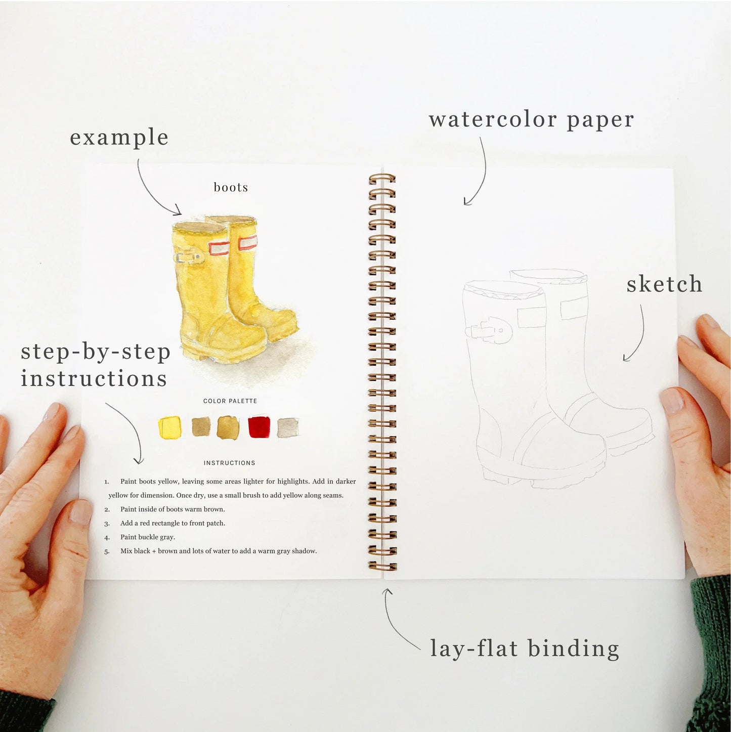 Emily Lex Studio Garden Watercolor Workbook available at The Good Life Boutique