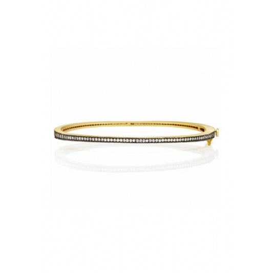 Freida Rothman Signature Thin Pave Hinge Bangle available at The Good Life Boutique