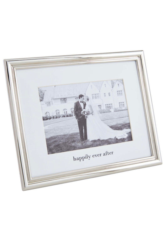 Mud Pie 5X7 Happy Metal Frame available at The Good Life Boutique