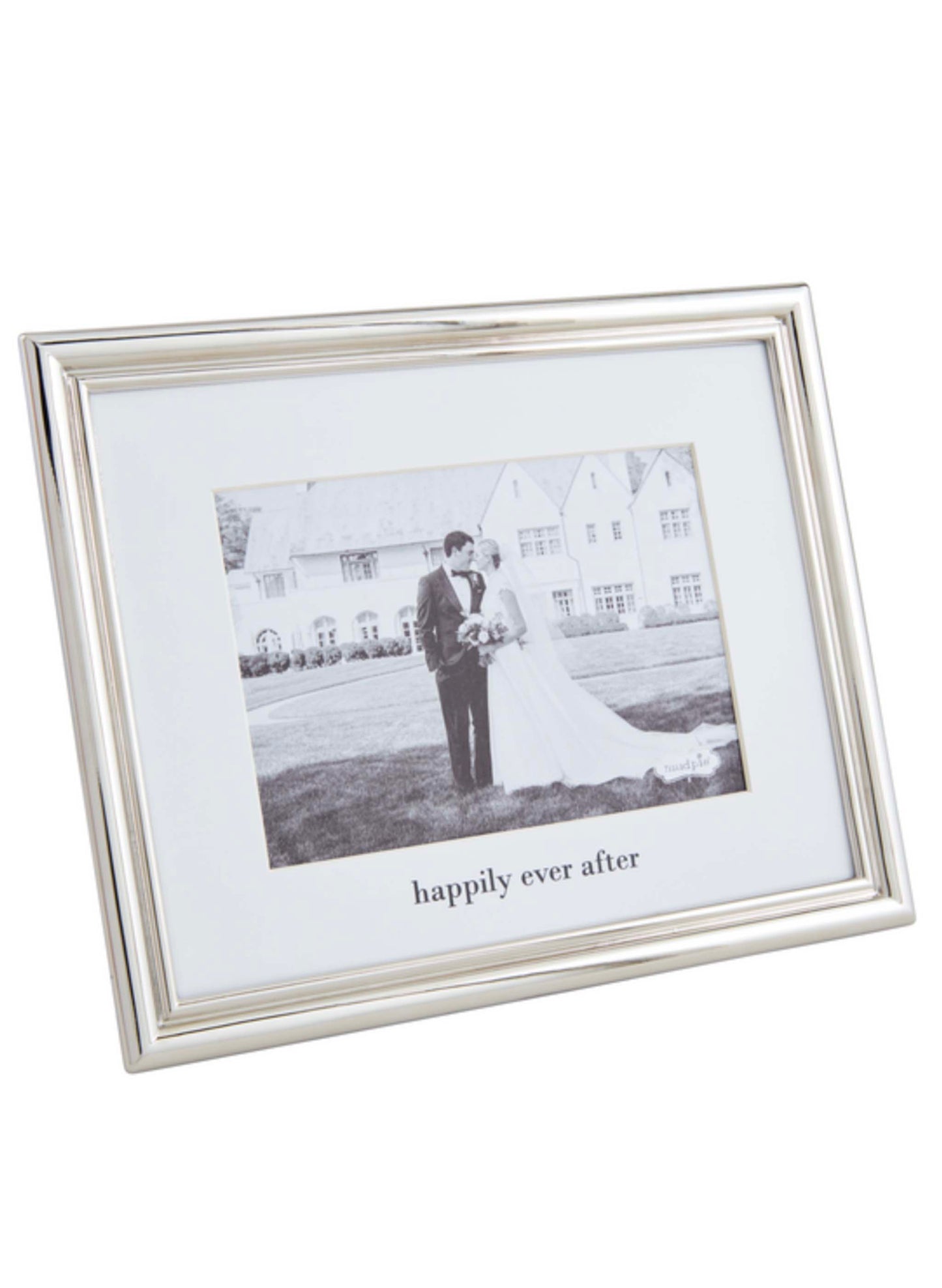 Mud Pie 5X7 Happy Metal Frame available at The Good Life Boutique