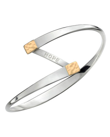 Ed Levin E.L. Designs (Formerly Ed Levin) - Hope Bracelet SS & 14K LM available at The Good Life Boutique