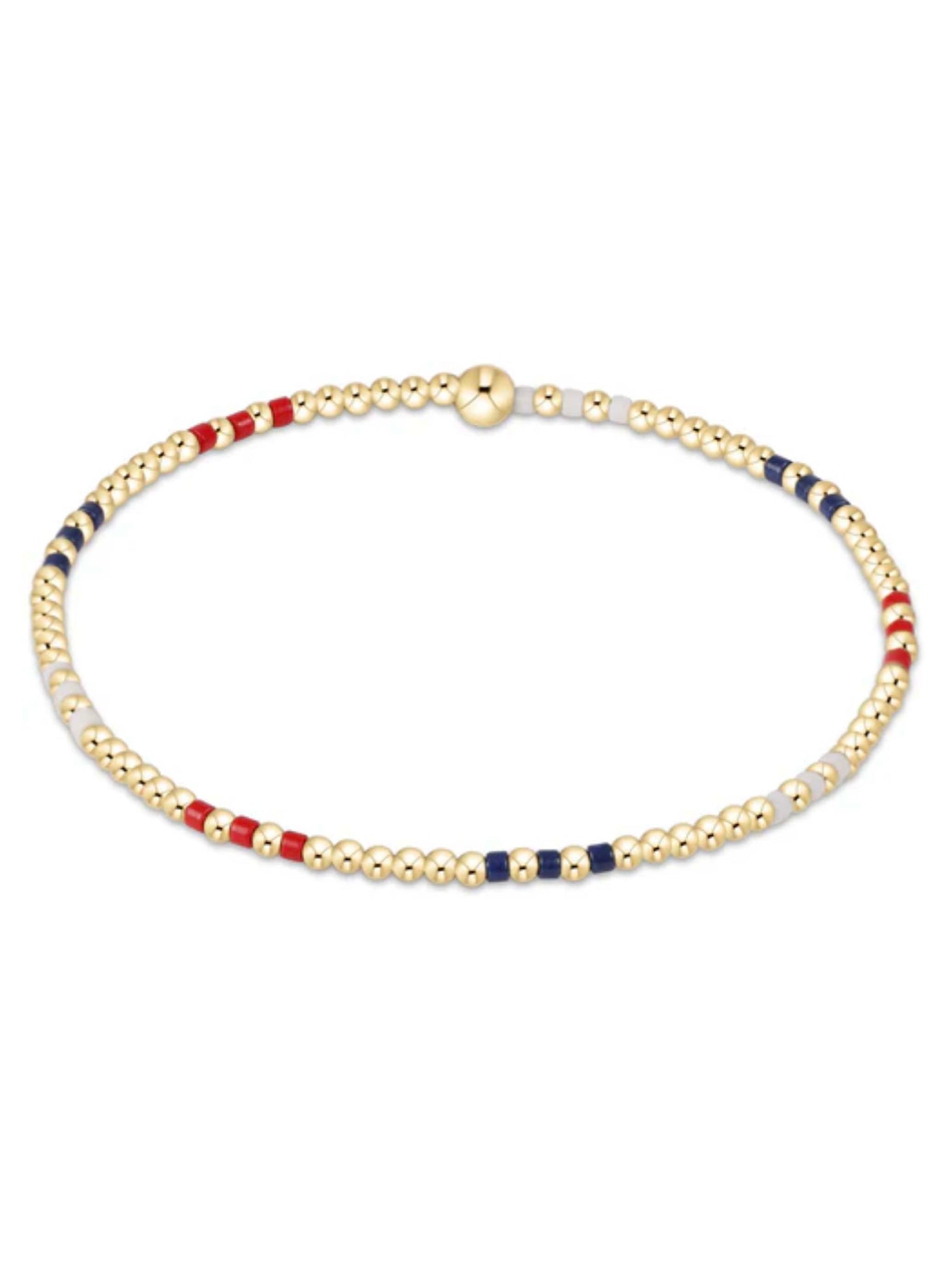 enewton design Enewton - Hope Joy Pattern 2mm Bead Bracelet - Firecracker available at The Good Life Boutique