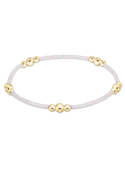 enewton design Enewton - Hope Purpose Gold Bracelet - Silky White available at The Good Life Boutique