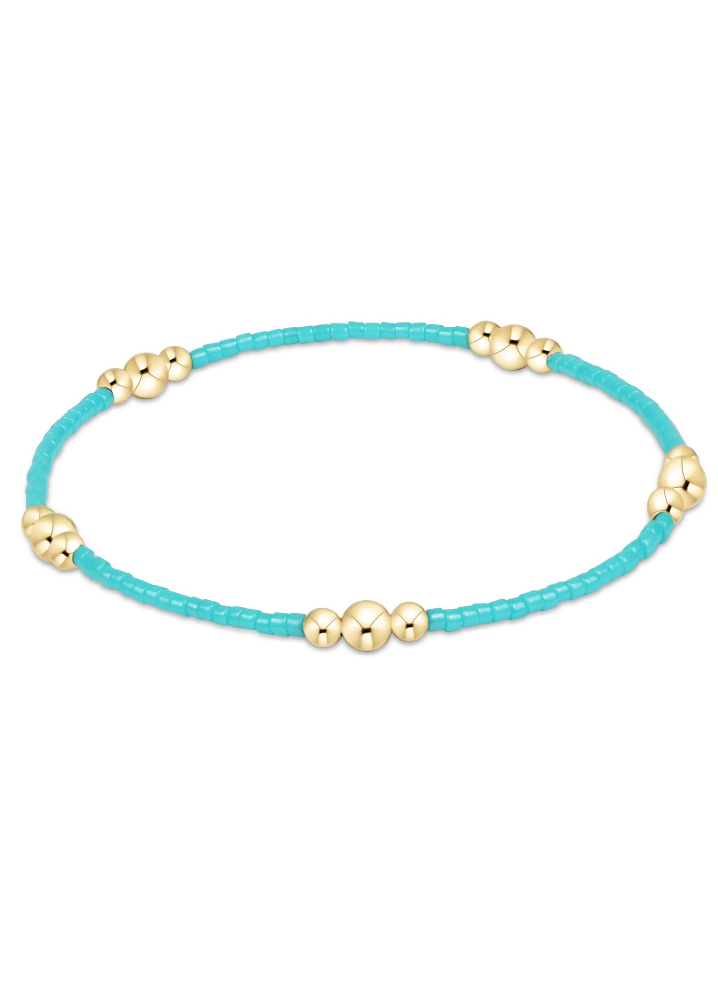 enewton design Enewton - Hope Purpose Gold Bracelet - Turquoise available at The Good Life Boutique