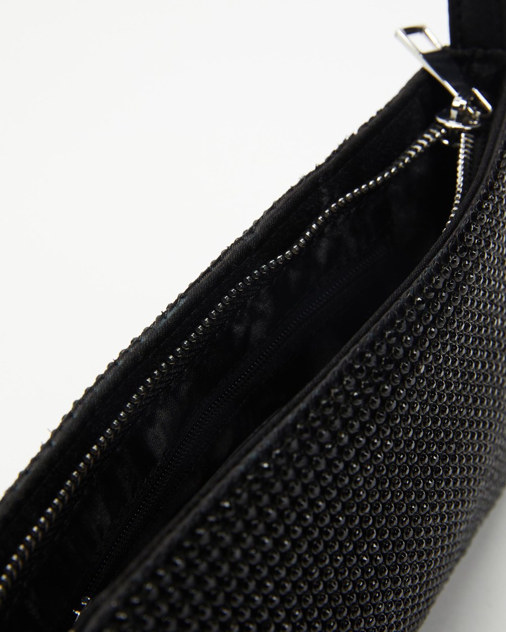 Kerr Handle Bag - Silver Diamante