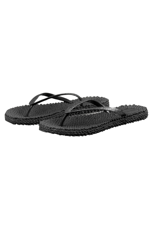 Lines of Denmark Ilse Jacobsen - Cheerful Flip-flops - Black available at The Good Life Boutique