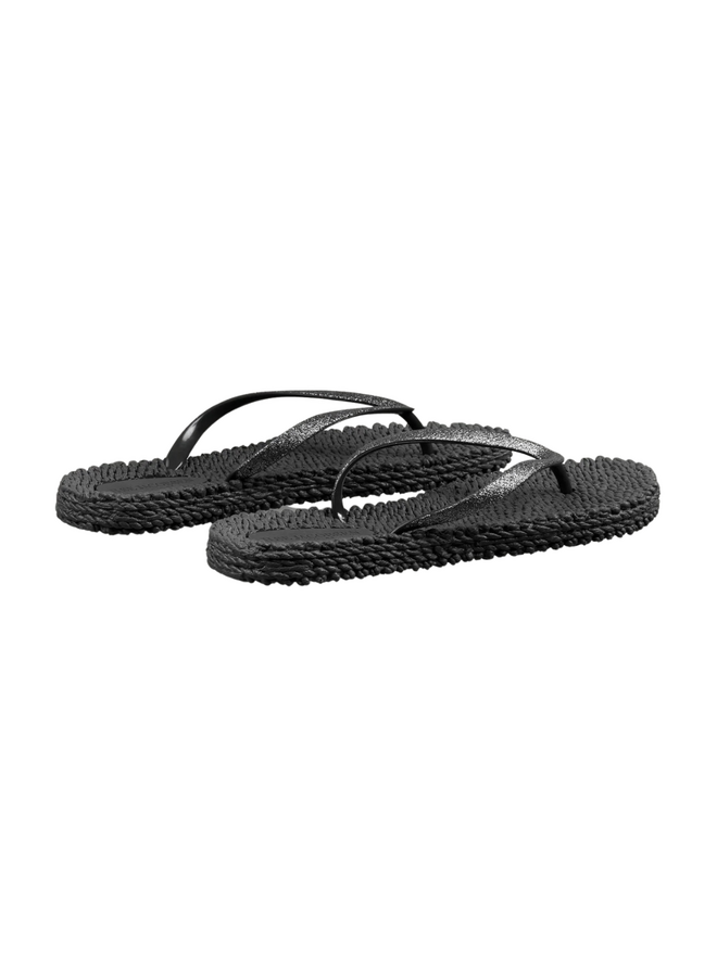 Lines of Denmark Ilse Jacobsen - Cheerful Flip-flops - Black available at The Good Life Boutique
