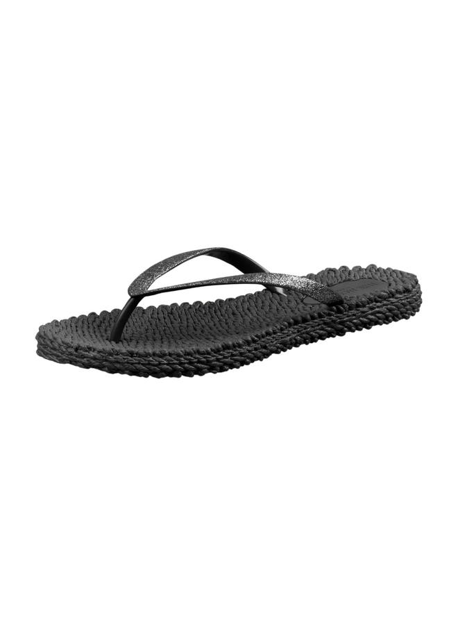 Lines of Denmark Ilse Jacobsen - Cheerful Flip-flops - Black available at The Good Life Boutique