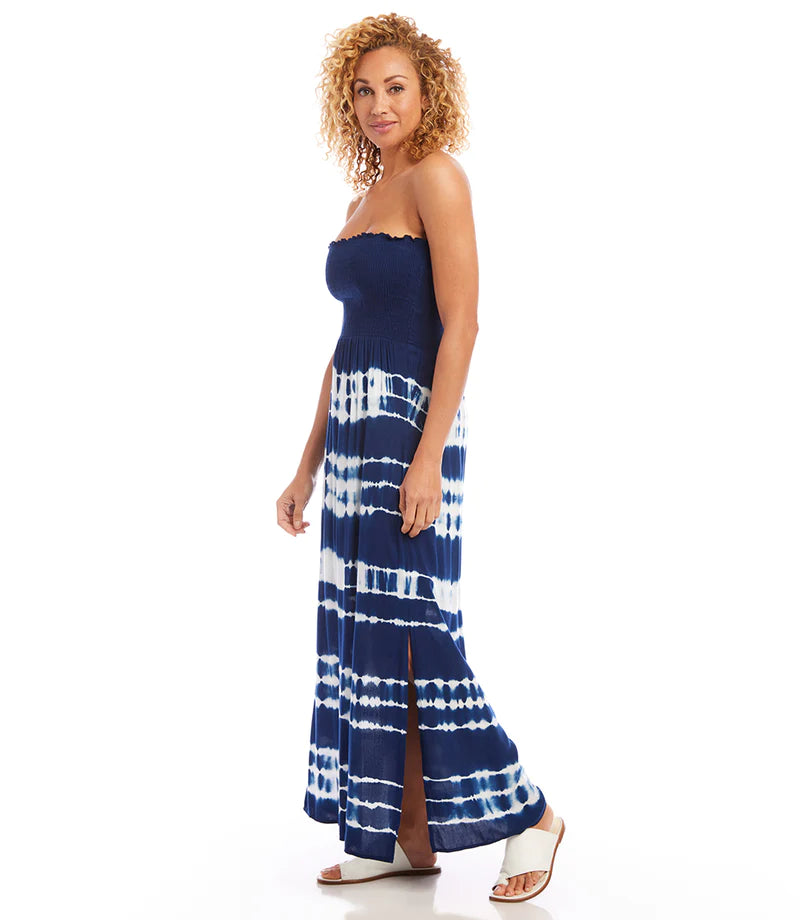 Karen Kane, Inc Karen Kane - Smocked Maxi Dress - Tie Dye available at The Good Life Boutique