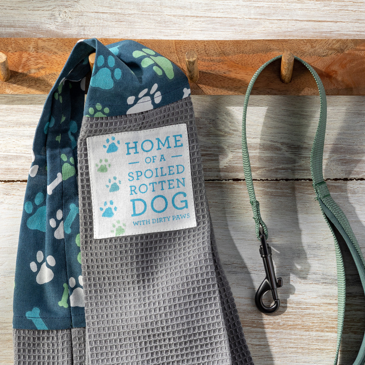 Demdaco Spoiled Rotten Dog No More Dirty Paws available at The Good Life Boutique