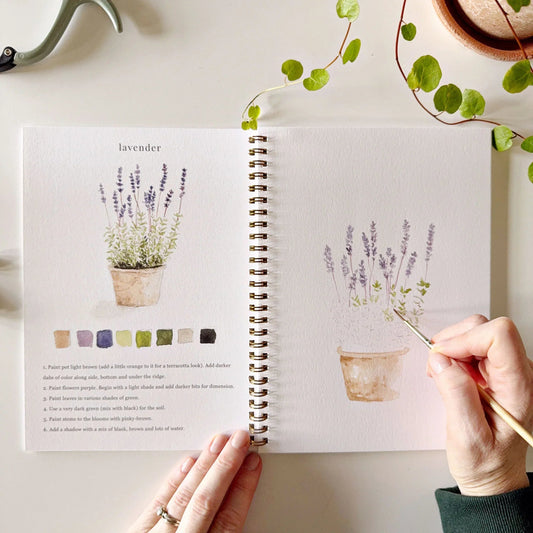Emily Lex Studio Garden Watercolor Workbook available at The Good Life Boutique