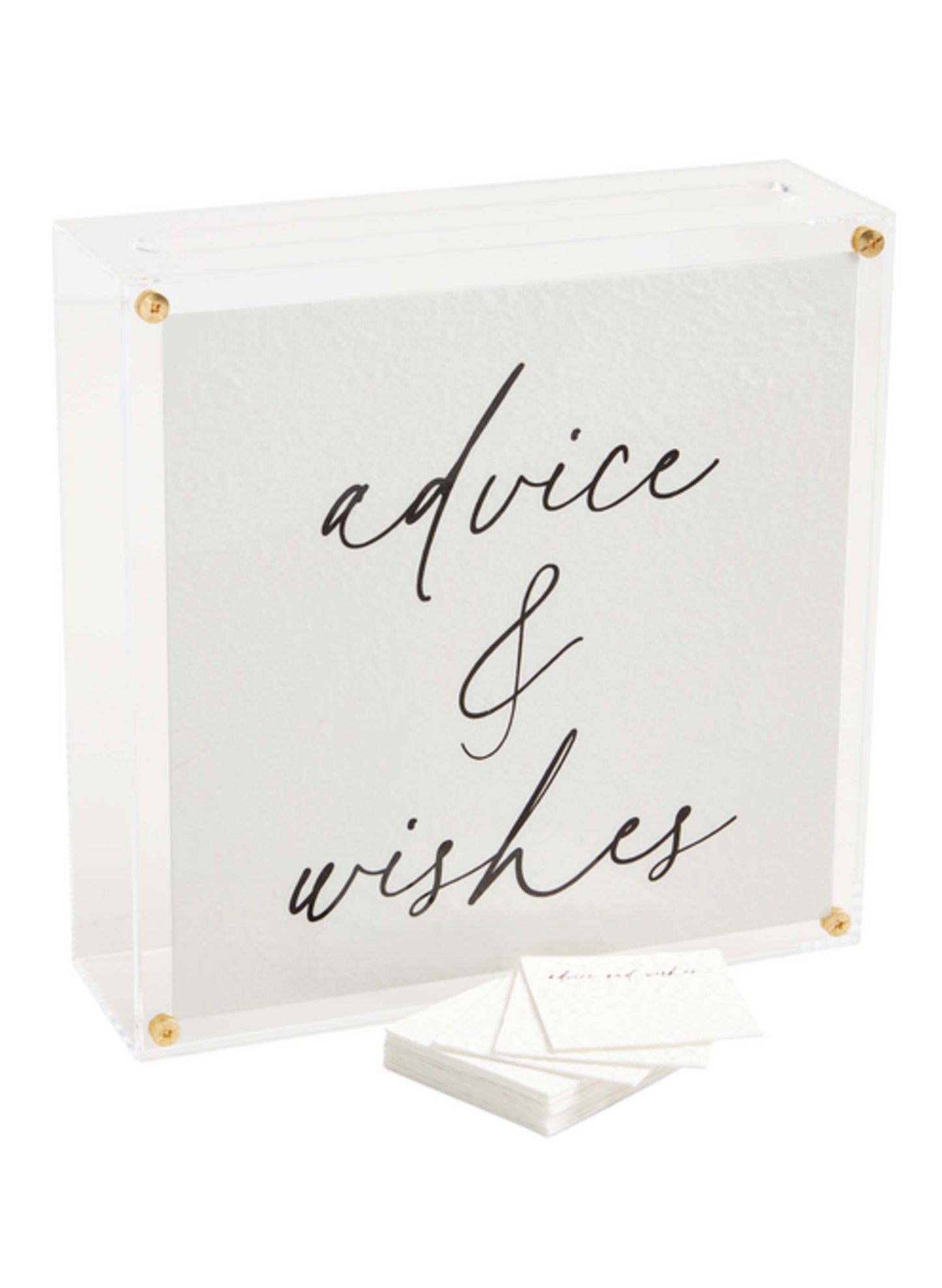Mud Pie Acrylic Letter Box available at The Good Life Boutique