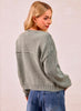 Washed Sweater V Neck Cardigan - Vintage Olive
