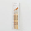 Emily Lex Studio Watercolor Paintbrush Set Of Five Wood Brushes available at The Good Life Boutique