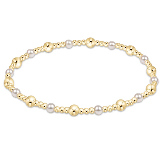 enewton design Enewton - Sincerity Gold & Pearl 4mm Bracelet available at The Good Life Boutique