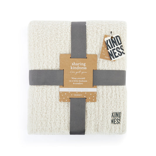 Demdaco Throw Blanket - Sand available at The Good Life Boutique