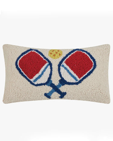 Peking Handicraft Pickleball Hook Pillow available at The Good Life Boutique