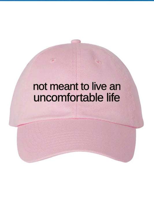 Calm Down Caren Not Meant To Live An Uncomfortable Life - Light Pink available at The Good Life Boutique