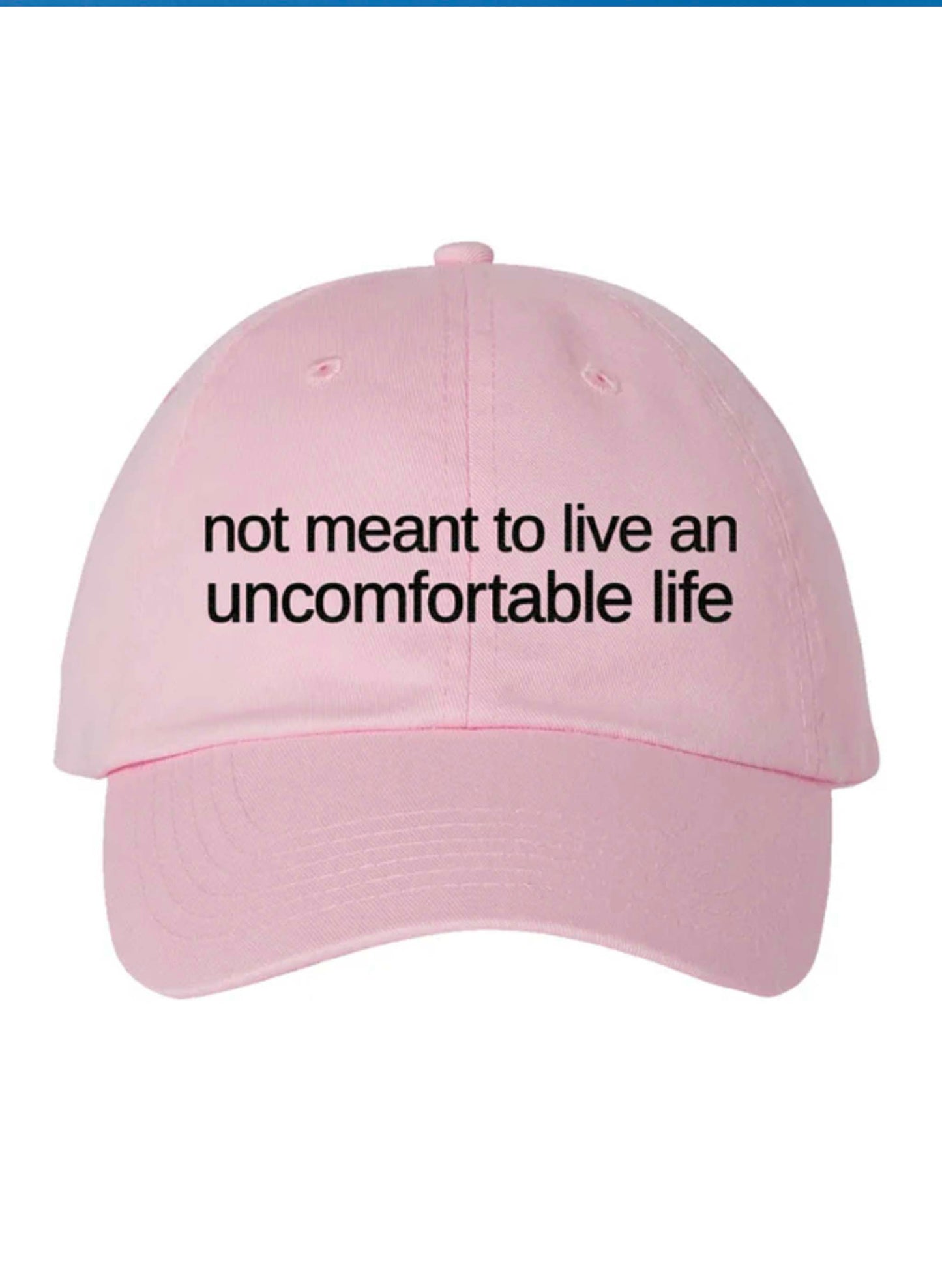 Calm Down Caren Not Meant To Live An Uncomfortable Life - Light Pink available at The Good Life Boutique