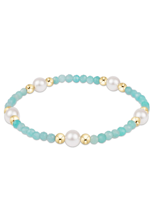 enewton design Enewton - Purpose Pearl 6MM Gem Bracelet - Amazonite available at The Good Life Boutique