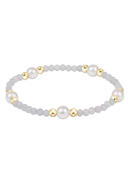 enewton design Enewton - Purpose Pearl 6MM Gem Bracelet - Aquamarine available at The Good Life Boutique