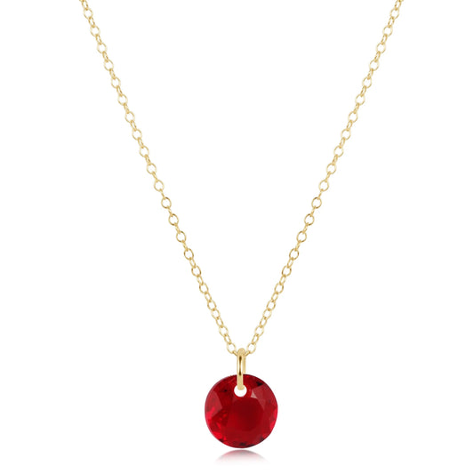 Enewton - 16" Necklace Gold - Reflection Small Charm 01