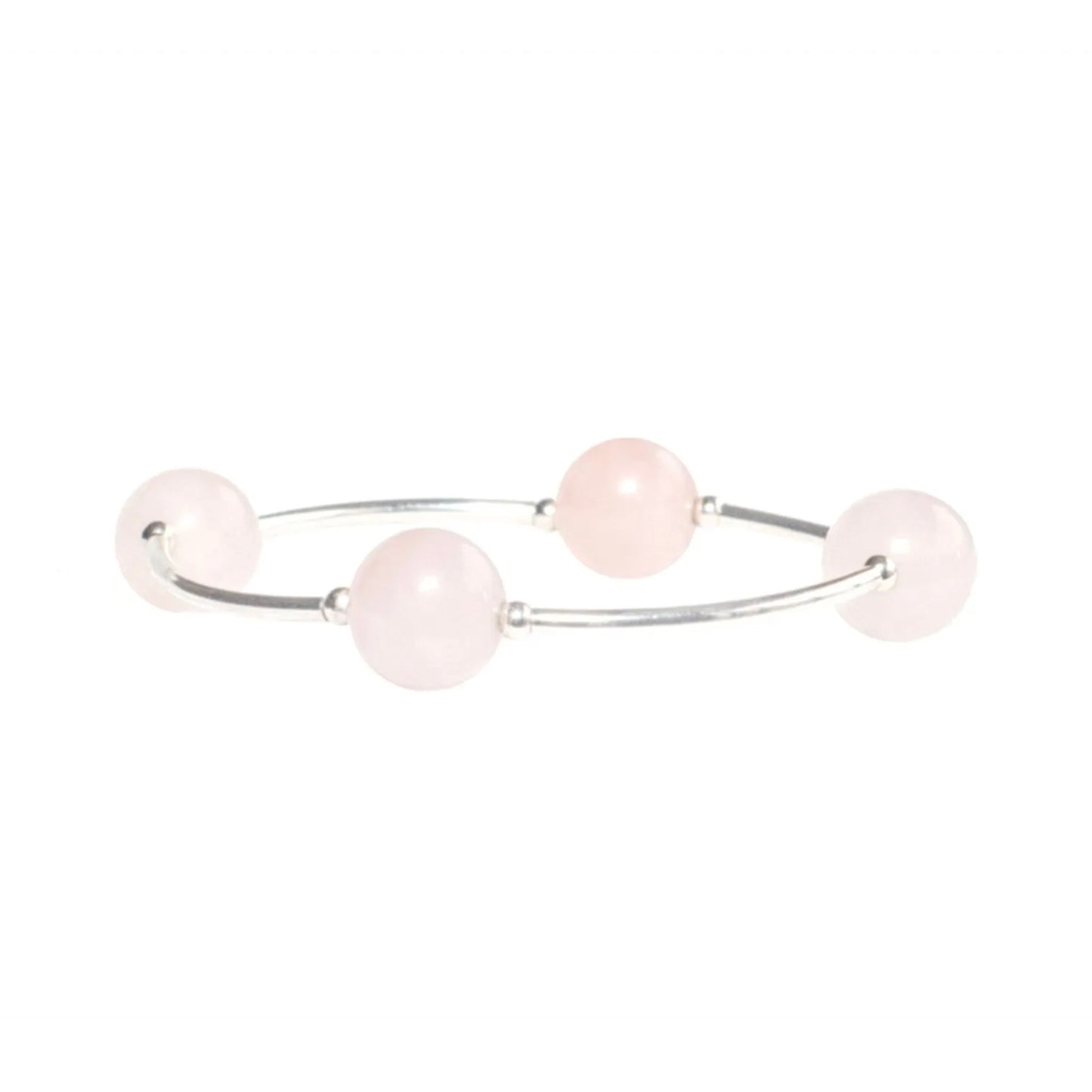 Made As Intended 12mm Rose Quartz Blessing Bracelet available at The Good Life Boutique