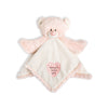 Demdaco Teddy Rattle Blankie - Pink available at The Good Life Boutique