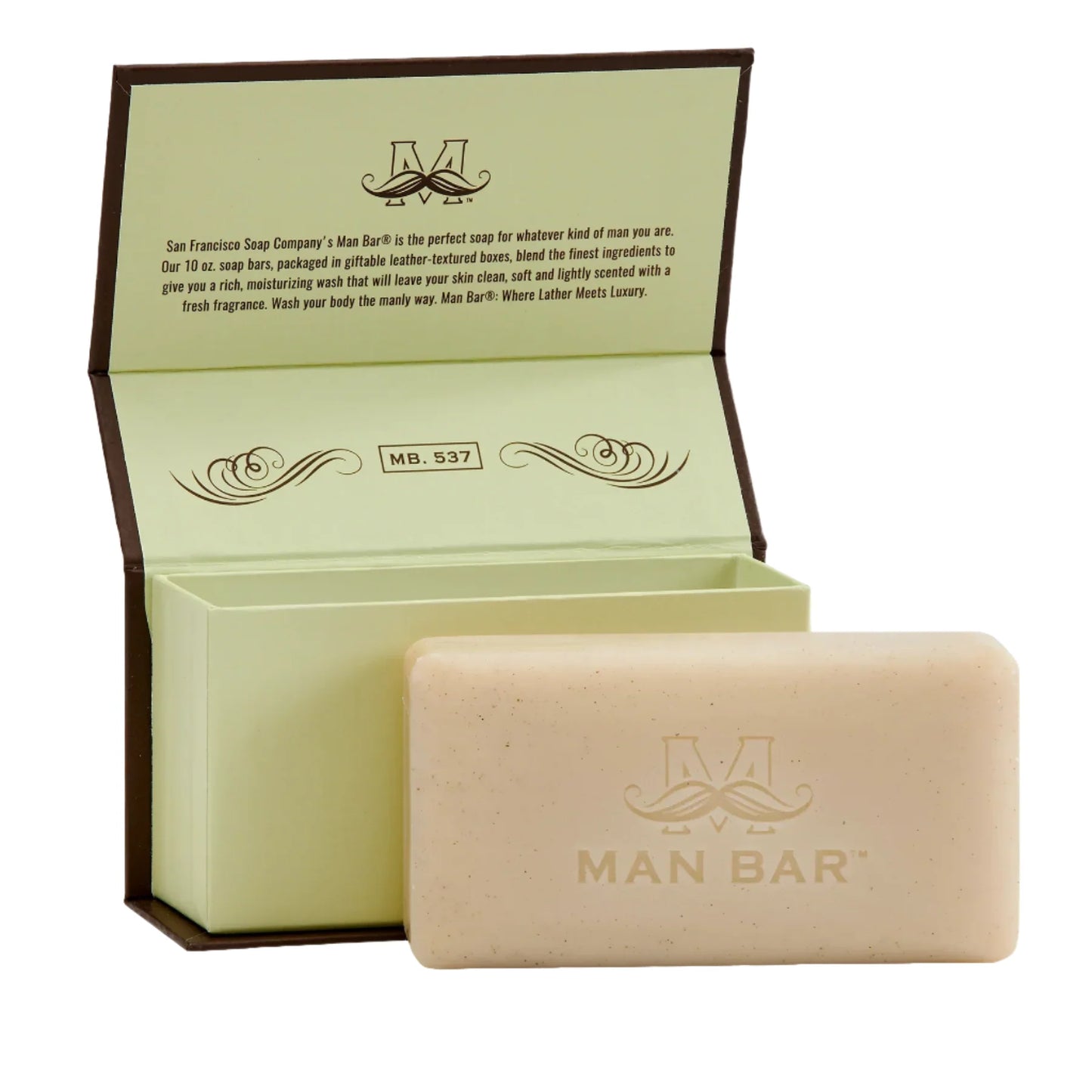 San Francisco Soap/Man Bar Soap Man Bar - Cadamou Juniper - 10 oz available at The Good Life Boutique
