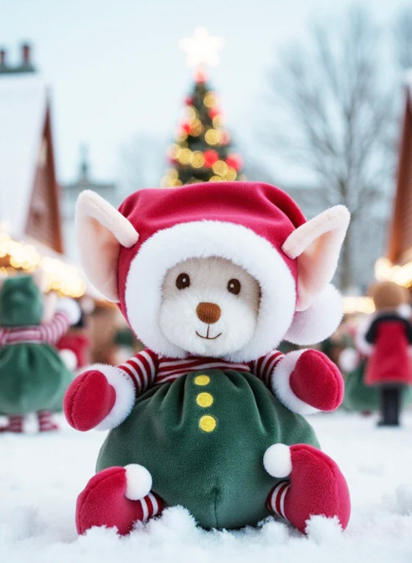 Bukowski Bears Bukowski Ziggy Santa's Little Helper - Green available at The Good Life Boutique