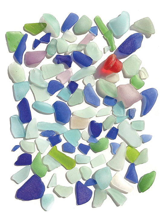 Down The Shore Publishing Corp. Sea Treasures Sea Glass Cards - Pack of 6 available at The Good Life Boutique