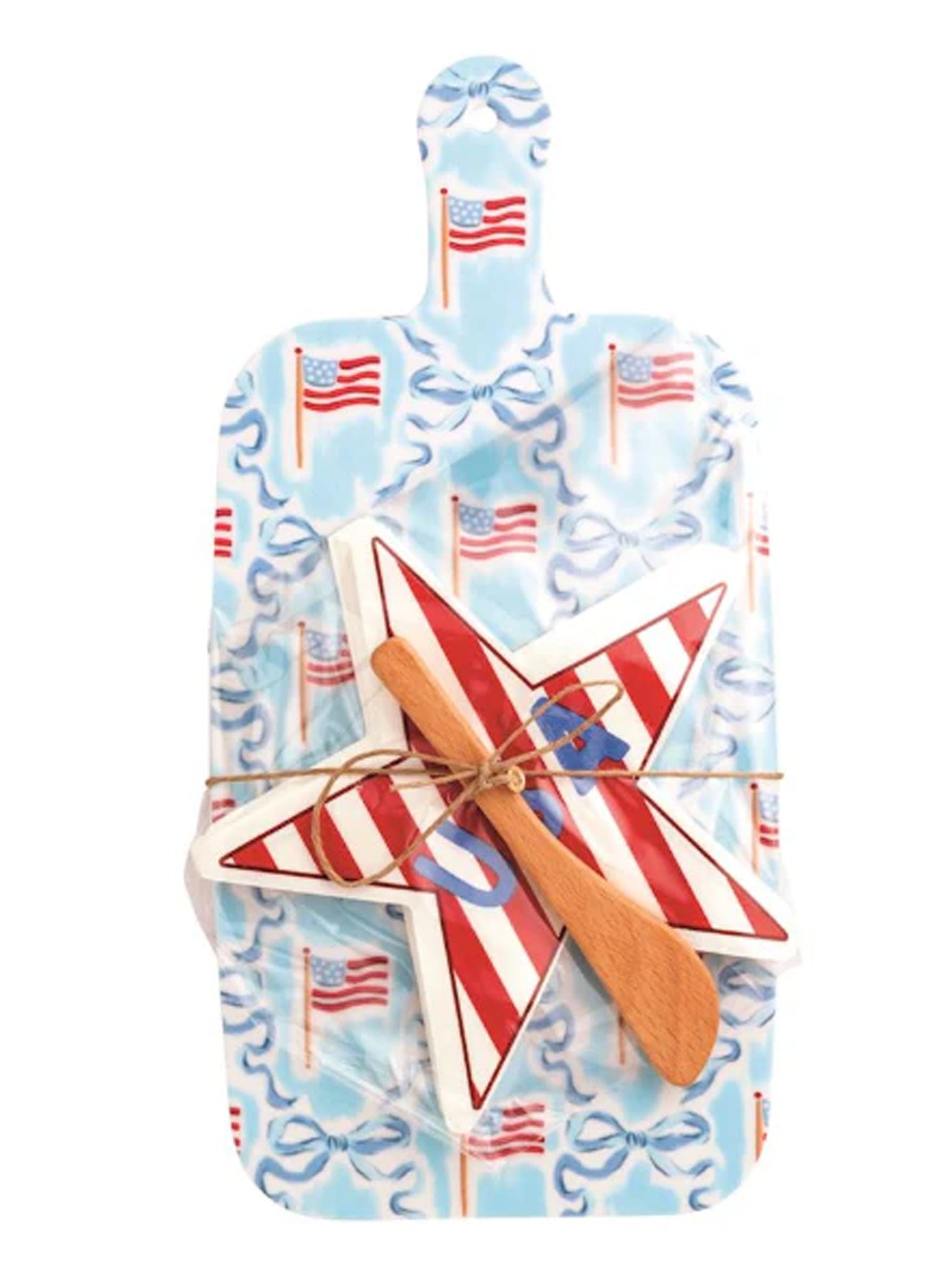 Mud Pie Americana Melamine Boards - Star Napkin available at The Good Life Boutique